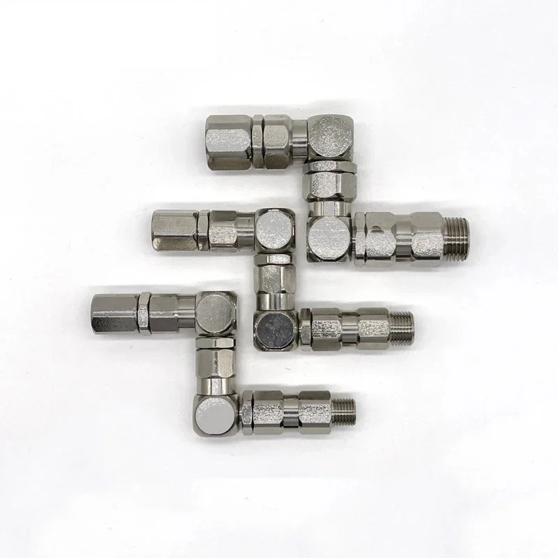 202577 Airless spuitmachine RVS Z-type adapter 1/4 inch-3/8 inch-1/2 inch roterende verbinding