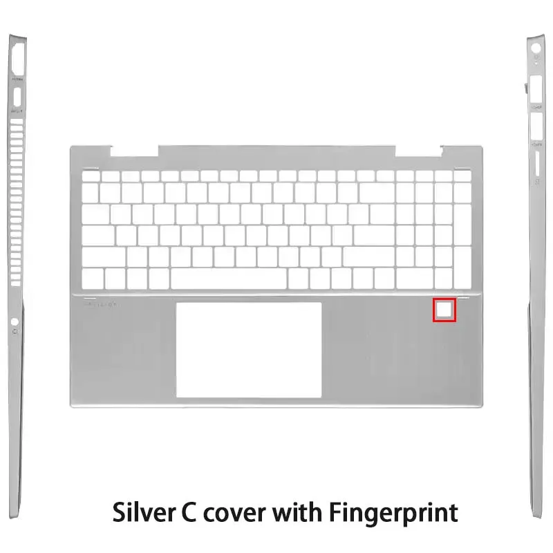 For Pavilion X360 15-ER TPN-W147 laptop palm rest cover bottom shell keyboard frame upper lower base case Silver M45109-001