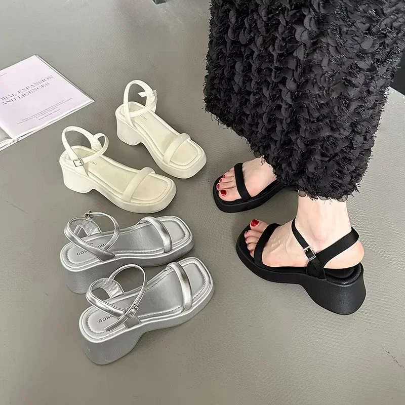 

Summer Women's Platform Sandals Fashion Open Toe Wedges Heel Shoes Ladies Casual Dress Street Style Shoes