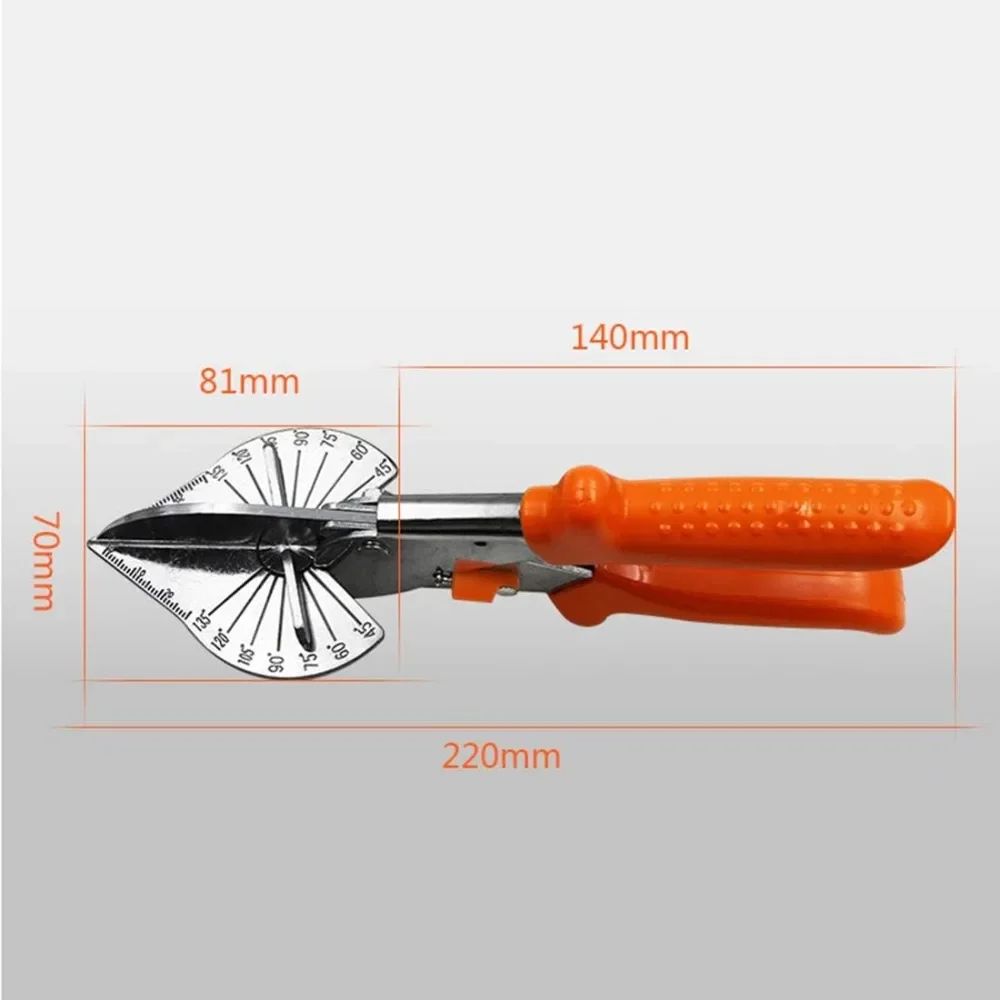 Multi Angle Oblique Cutter Adjustable From 45 To 135 Degrees, Used for Cutting PE Plastic, Cork, Cable Trunking, and PVC