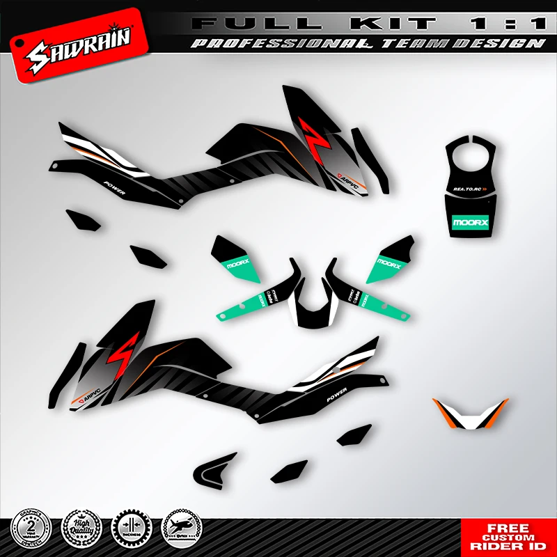 

Sawrain Motorcycle Graphics Backgrounds Decals Stickers Kit Number Name Custom For KTM DUKE 125 200 390 2011 2012 2013-2016 002