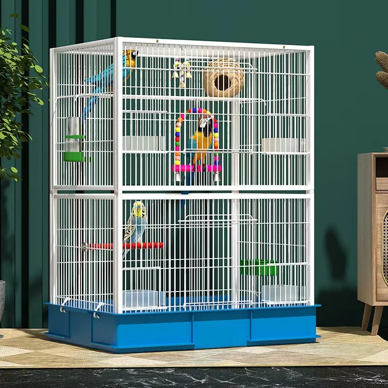 

Large Space Bird Cage Parrot Villa Breeding Bird Cage Outdoor Bird Nests Feeding and Sweating Food House Parrot Accessories