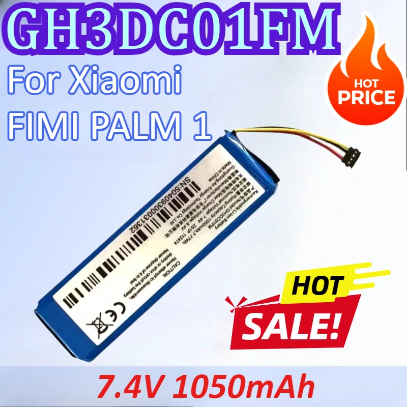 

GH3DC01FM 7.4V 1050mAh Pocket Gimbal Camera Battery For Xiaomi FIMI PALM 1 High Quality Rechargeable Battery