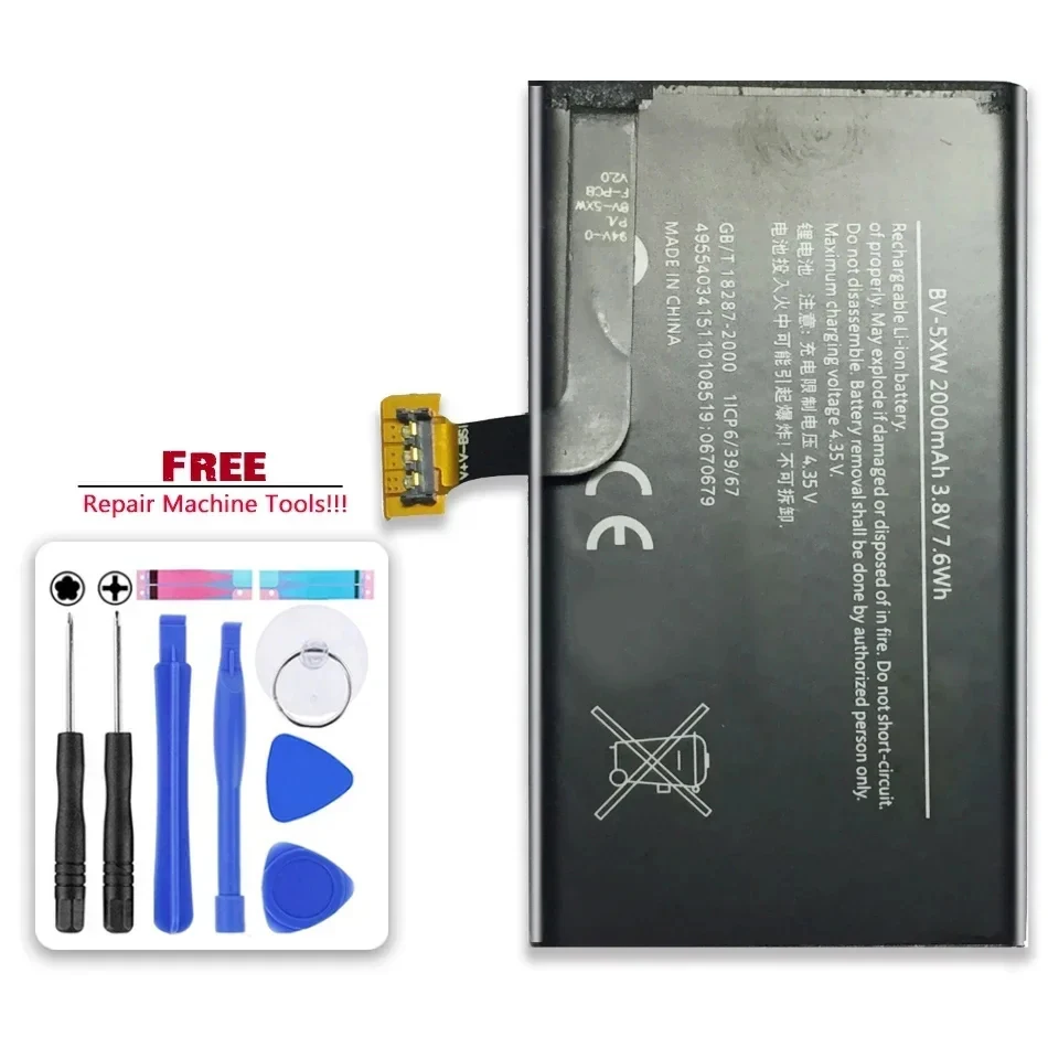 

Battery BV-5XW 2000mAh For Nokia Lumia 1020 EOS zoom Lumia1020 RM-876 RM-875 RM-877 RM 876 875 877