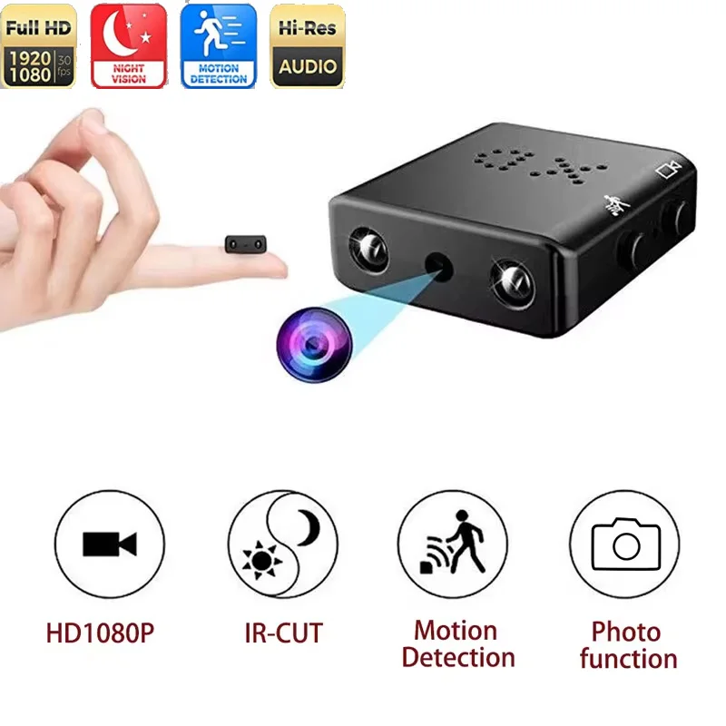 

1080P Mini Camera Smart Home Security Protection Micro Camcorder Night Vision DV DVR Subminiature Cam IR-CUT Video Recorder