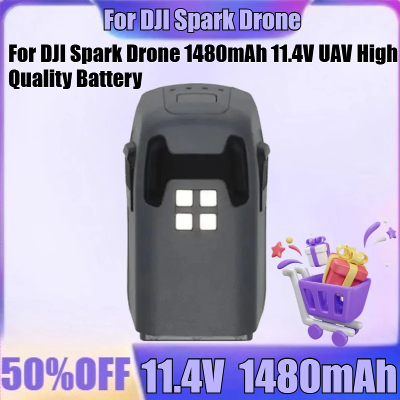 

New Battery for DJI Spark Drone 1480mAh 11.4V UAV High Quality Battery