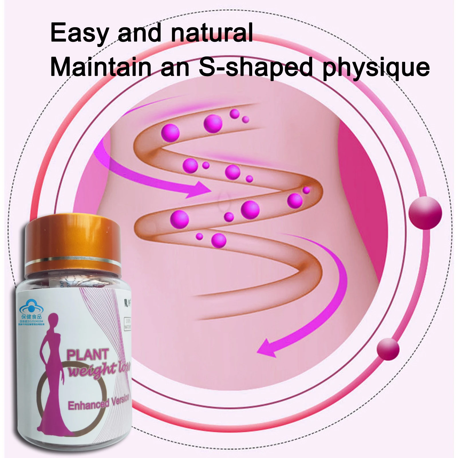 Detox Slim, Metabolism Booster, Burn Fat, 100% Herbal, Vegan & NO SIDE EFFECT Natural Cassia Seed & lotus leaf Pills view 6