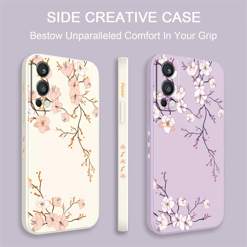 Colorful Flower Soft Phone Case For OnePlus 8T 9 Pro Nord 2 3 Ace 2V CE2 Lite Silicone Shockproof Back Cover Fundas