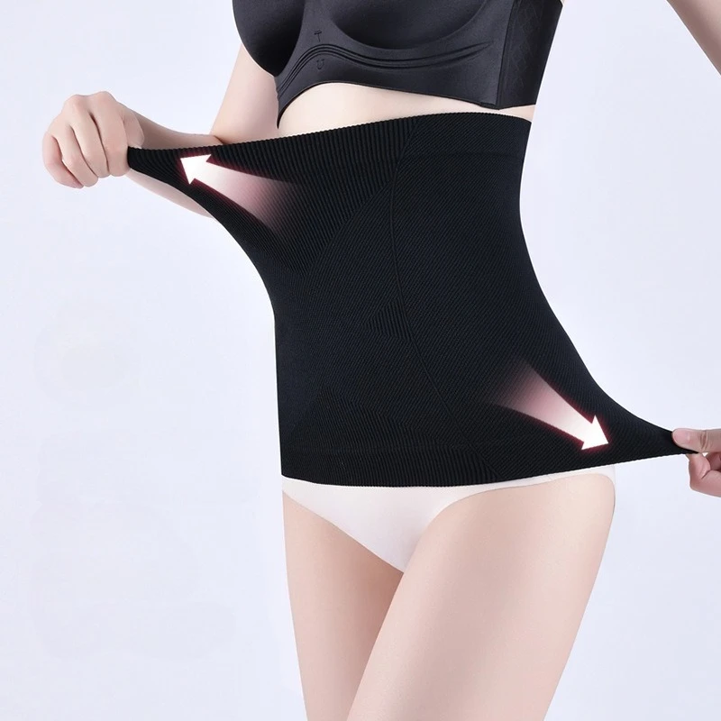 Breathable Figure Correction Waist Cincher Belt Soft Abdominal Binder Wrap Flexible Tummy Shaper Band for Postnatal Daily