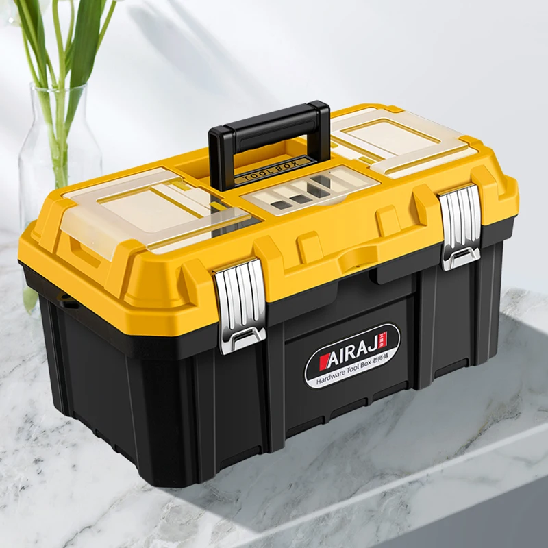 Multifunctional Toolbox Household Hardware Large Thickened Plastic Portable Electrician Storage Box Tool Storage and Finishing