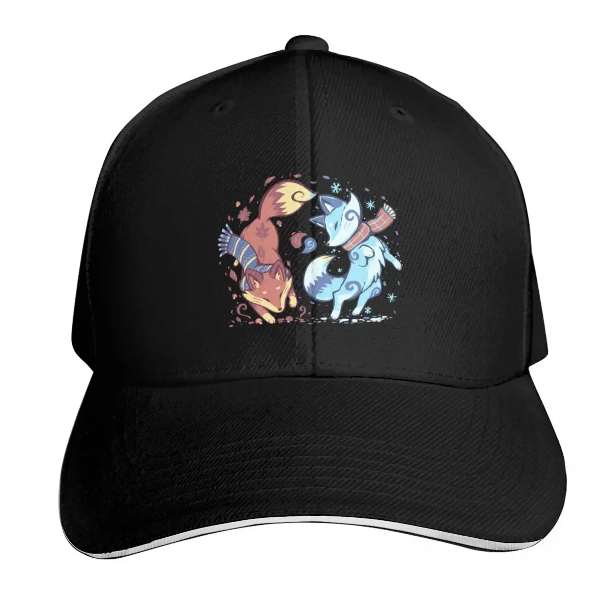 Gorra de béisbol Autumn and Snow Fox, gorra personalizada para hombre, sombrero de Anime, sombrero de lujo para hombre, sombrero de tenis para hombre y mujer