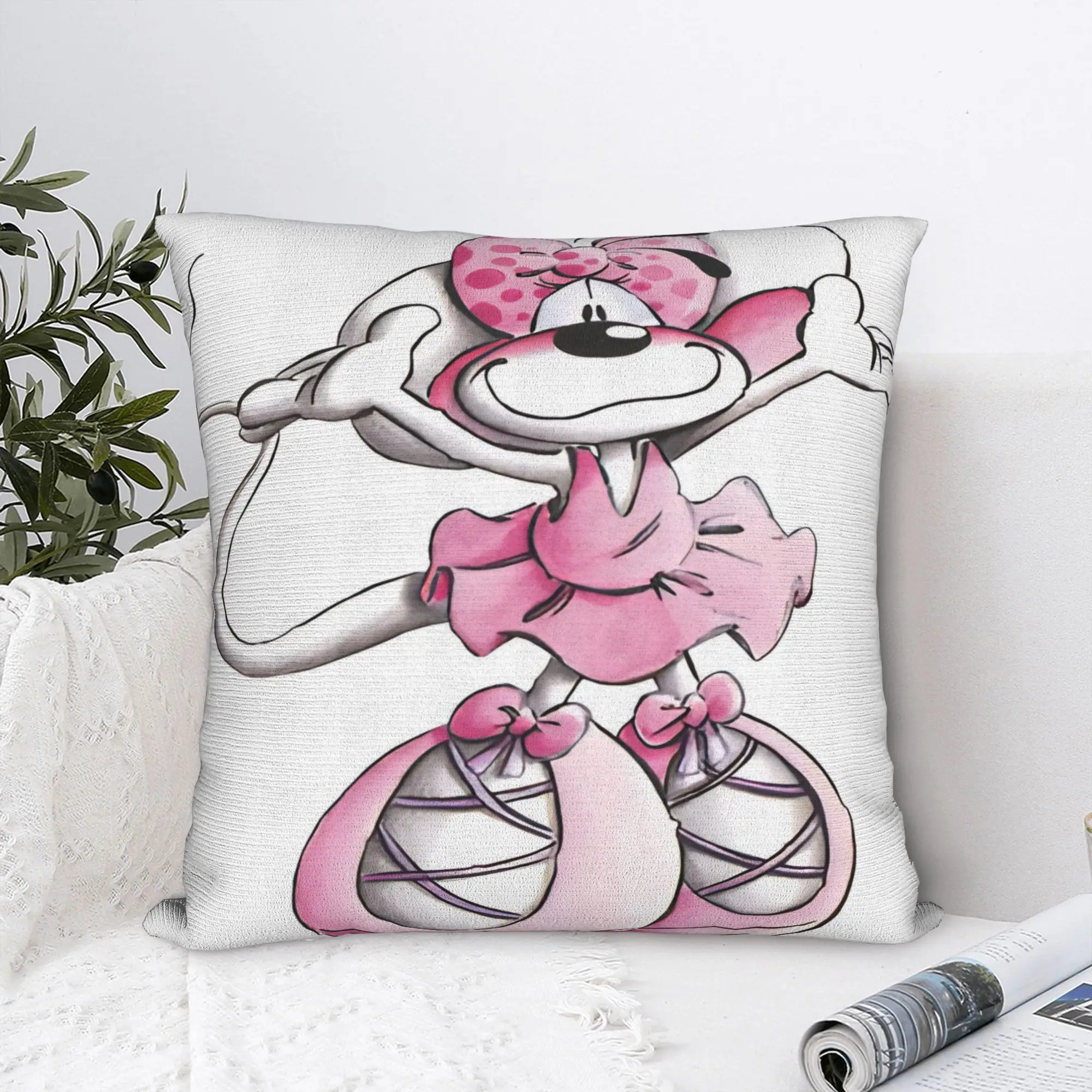 

Cartoon Diddl Diddlina Pillow Case Comfy Pillow Cover Novelty Pillowcases For Office Car Home Decor