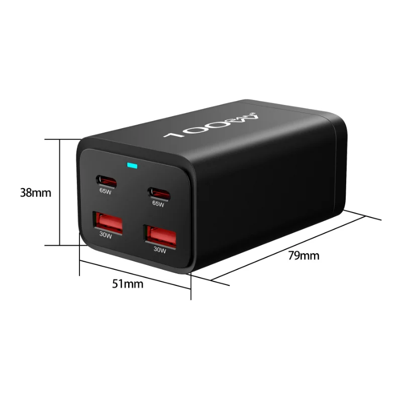 USB C Fast 200W 6-Port Desktop Charger  Fast  GaN Charger Power Adapter for IPhone 15/14 Pro Samsung Galaxy S23/S22/S21 Xiaomi