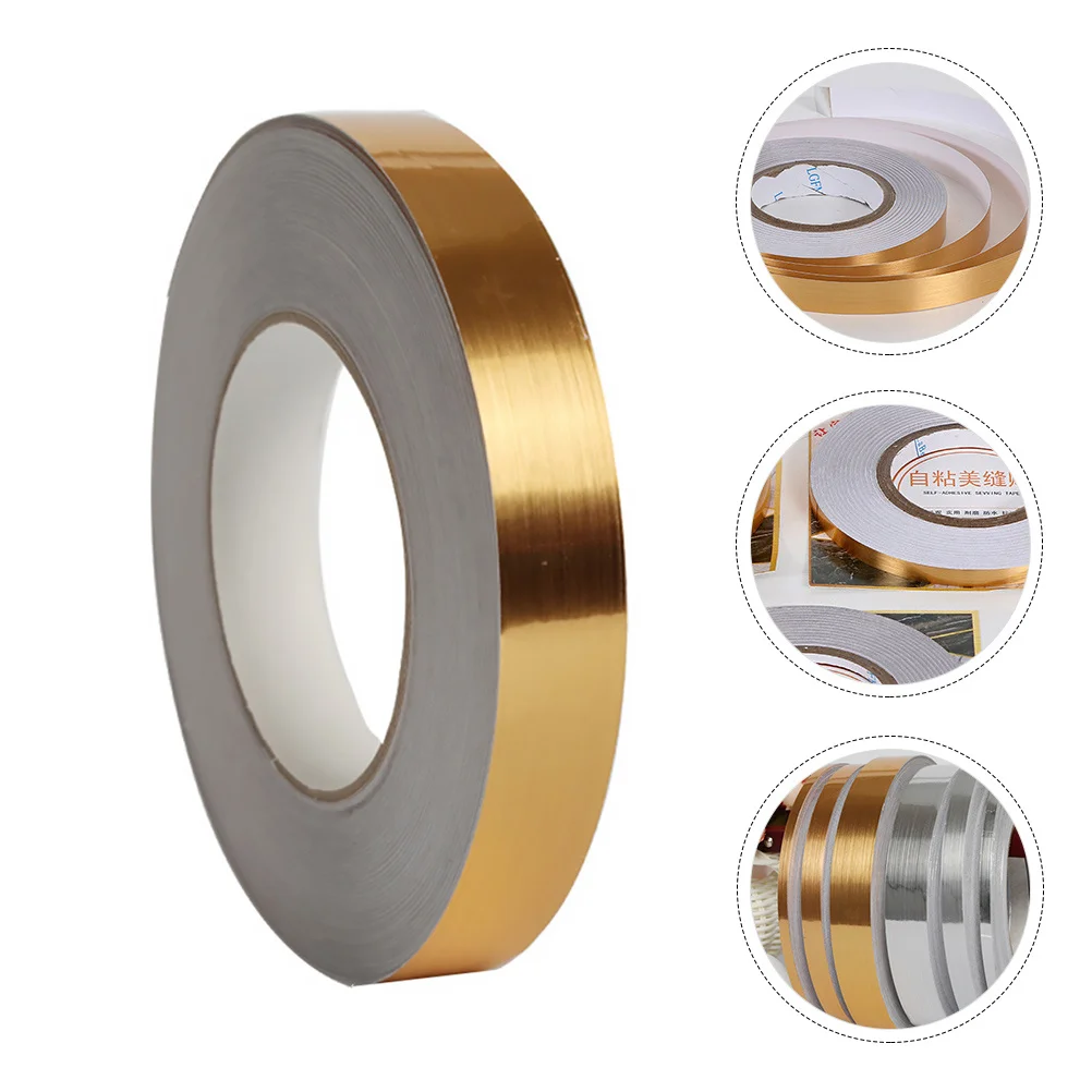

1 Roll Tile Seam Sticker Waterproof Self-Adhesive Decorative Wall Floor Gap Tape Tile Filler Seal Tape Seam Filler