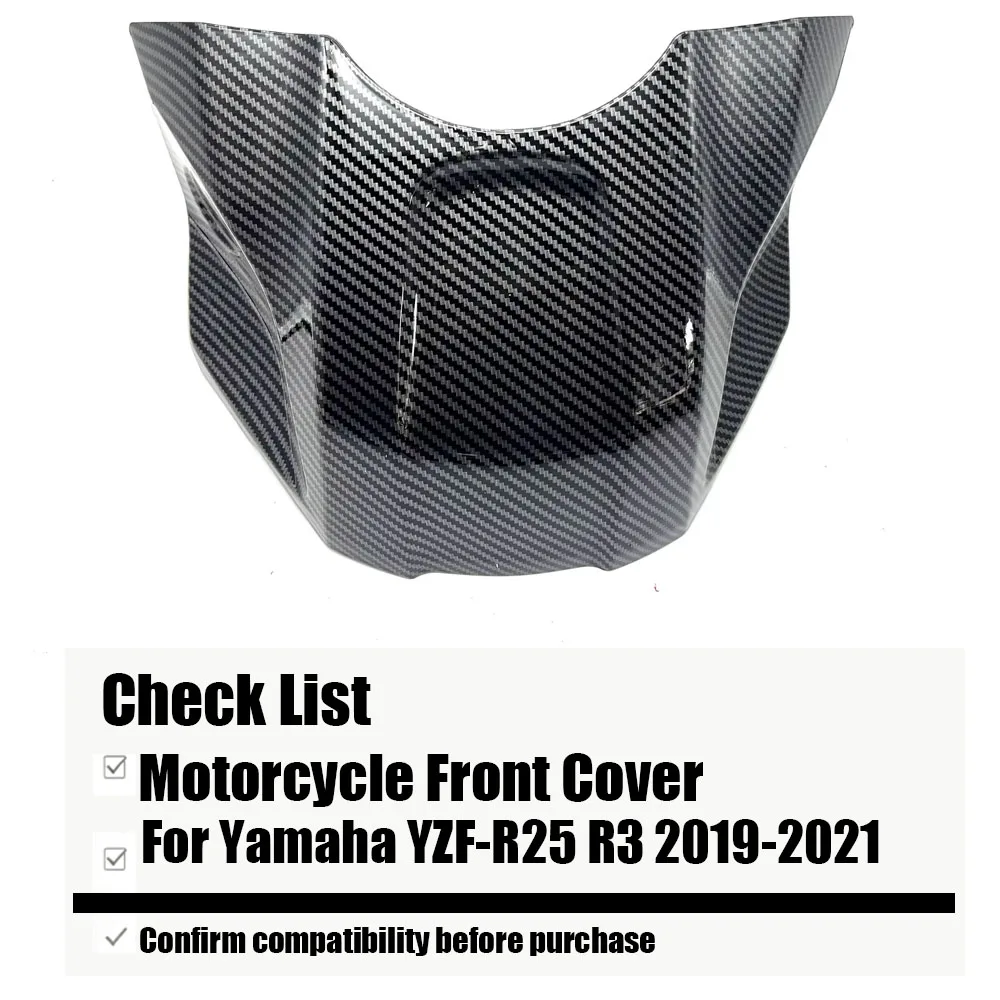 Motorcycle Gas Tank For Yamaha YZF-R25 R3 2019-2021 Air Box Front Cover Fairing ABS Carbon Fiber Injection