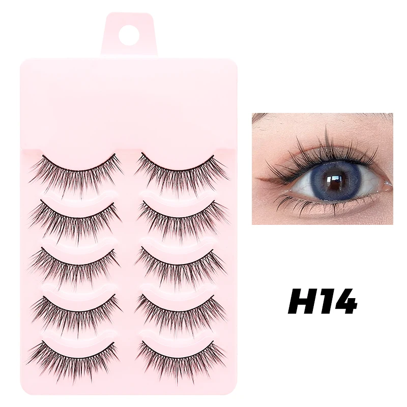 Hot Manga Wimpern Natürlich Cosplay Falsche Wimpern 5 paar Gefälschte Wimpern Koreanische Mode Anime Wimpern Kostenloser Versand Make-Up Natürliche Wimpern – Detail 36