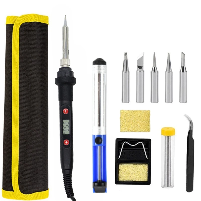 110V 220V 60W US/EUPlug Electric Soldering iron 908 Adjustable Temperature Solder iron With quality soldering Iron stand