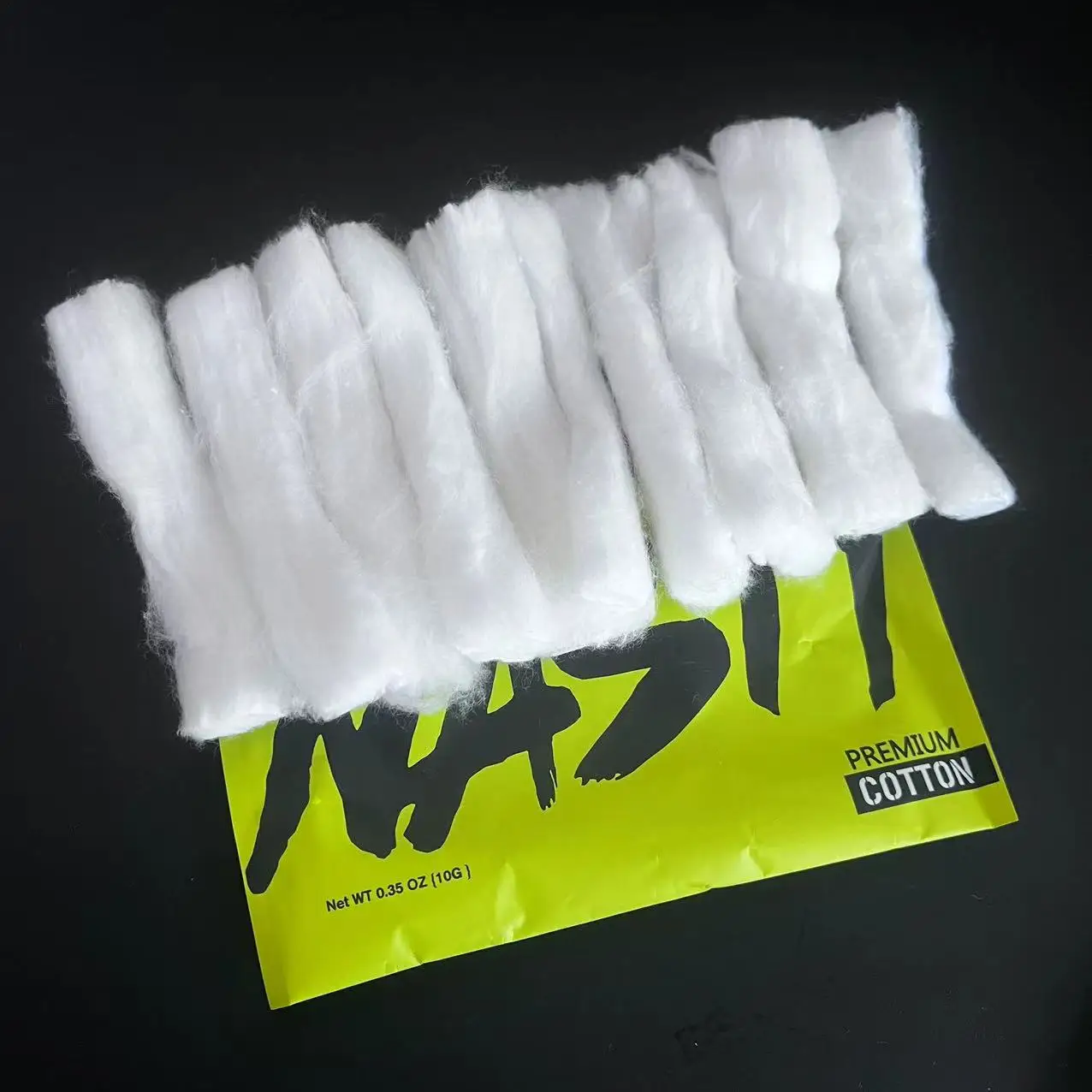 10Pcs/Bag NASTY PREMIUM Cotton Length 100mm Tasteless Odourless Bacon Thread White Cotton to Repair Disassembly Tool Accessary