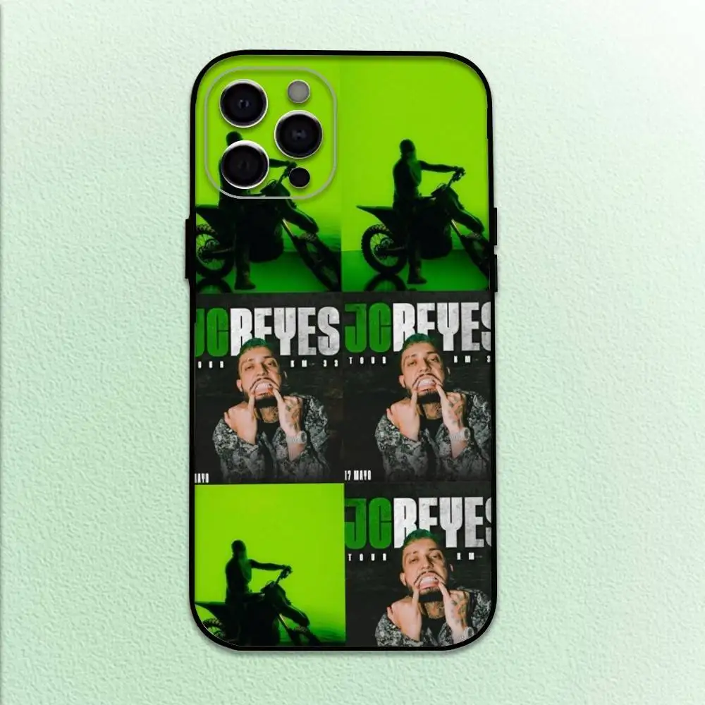 Funda de teléfono Jc Reyes Tour 2025 para iPhone17,16,15,14,13,12,11 Plus,Pro Max, funda negra suave