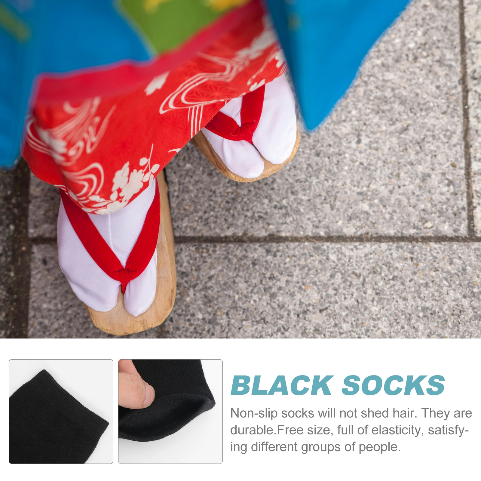 

2 Pairs Japanese Socks Breathable Japanese- -made Toe Cotton Comfortable
