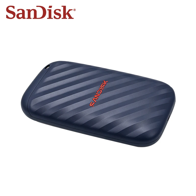 Original Sandisk Portable Drive E10 1TB USB-C External SSD 600MB/s USB 3.2 Gen 2 Drop Resistant Mini for PC Mac Android Phone