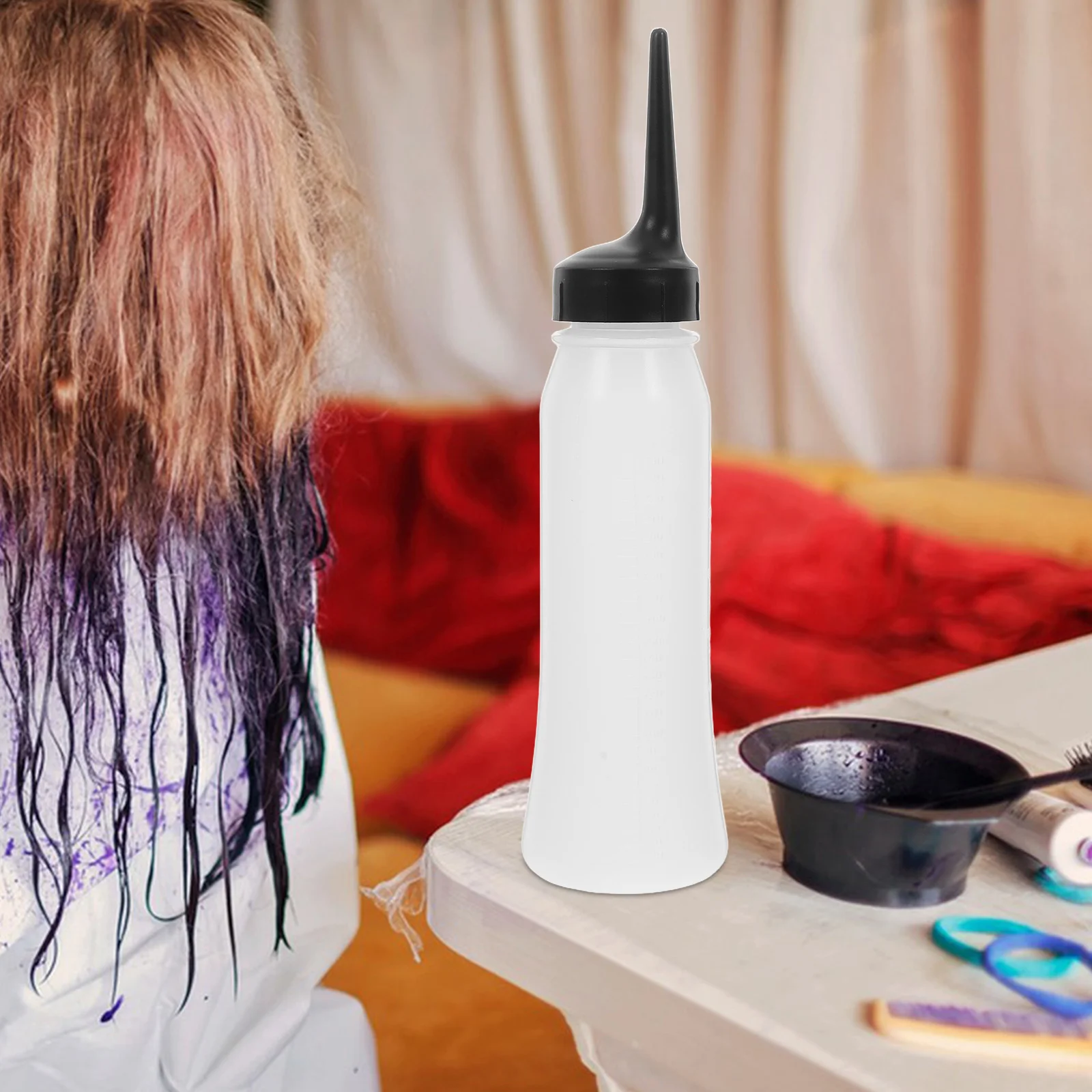 3 قطع من زجاجات توزيع الضغط للتنظيف الجاف وصبغ الشعر ذات الأطراف الدقيقة وزجاجات الصالون #3