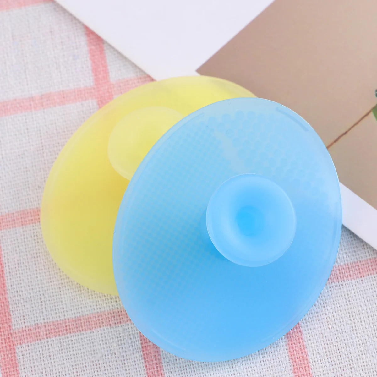 2 قطعة فرشاة وجه سيليكون وسادة تنظيف الوجه للبشرة الحساسة عدم الانزلاق مقبض منظف الجسم أداة خفيفة مضادة للبكتيريا للجميع #6