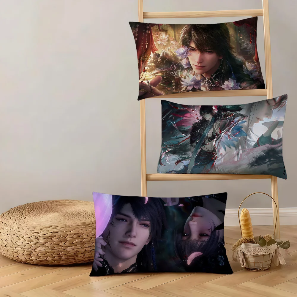 Caleb Ghosts Final March Love and Deepspace cushion cover Rectangle Pillow Cover Hit Product Comfortable Warm Bedding Party Gift