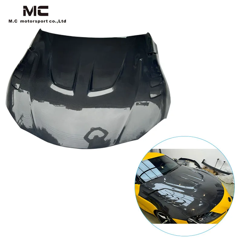 Carbon Fiber Hood Carbon Engine Cover For Toyota Supra GR A90 MK5 MKV hood Real Carbon Fiber Bonnet For A90 A91