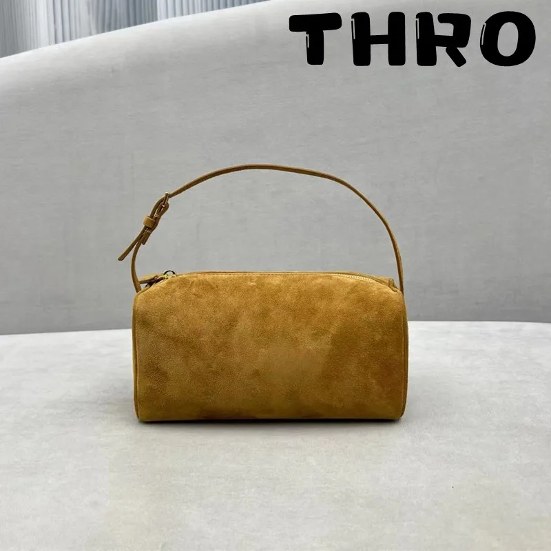 

THRO Women's Mini Fashion suede Material Small Square Bag Women's Top Quality Handbag Pen Bag