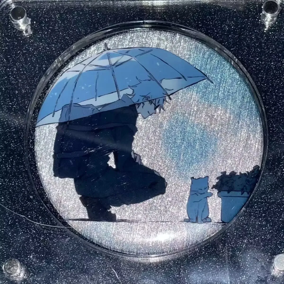 «Джу-дзюцу Кайсен», зонтик «Сатору Годзё» в стиле аниме «Баши», серебряный лук, периферийный значок Doujin Tanko 2D Bashi