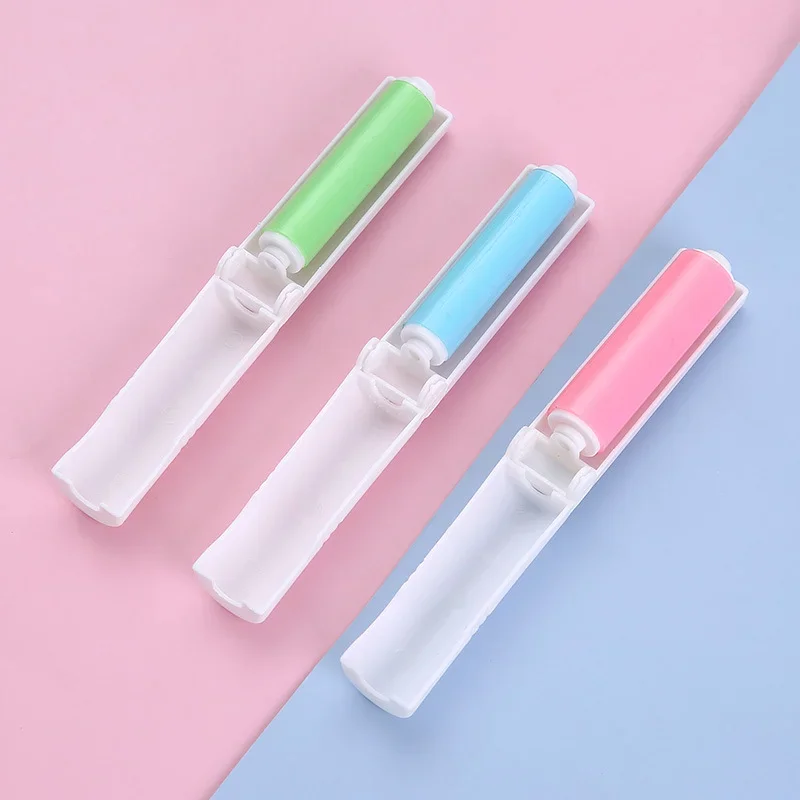 Dust Remover Clothes Fluff Dust Catcher Dust Drum Lint Roller Recycled Foldable Drum Brushes Hair Sticky Washable Portable