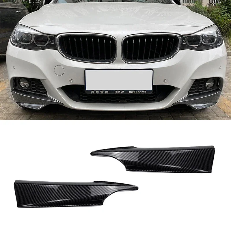 

Car Front Bumper Lip Angle Diffuser Side Splitter Spoiler Protector For BMW 3 Series GT F34 320i 325i M Sport 2014-2019