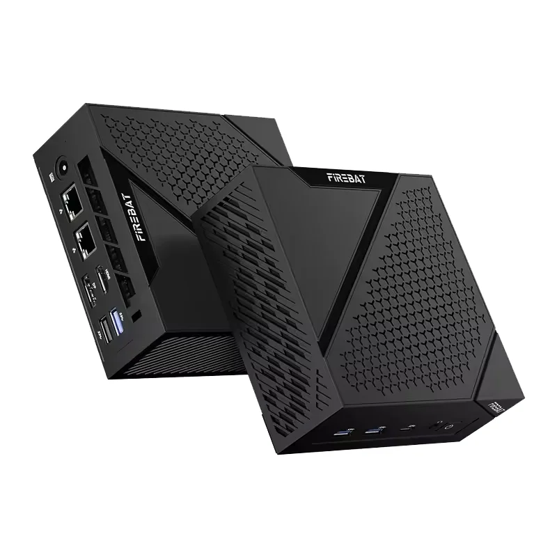 FIREBAT MINI PC AM02 Ryzen 5 6600H 16GB DDR5 512GB SSD Windows 11 WIFI6 BT5.2 Kompakter Desktop-Computer Netzwerkanschluss HDMI