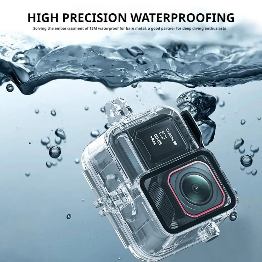 A03R 防水ケースプロ 2 防水ダイビングケース 60 メートルハウジング水中アクションカメラアクセサリー H1N6