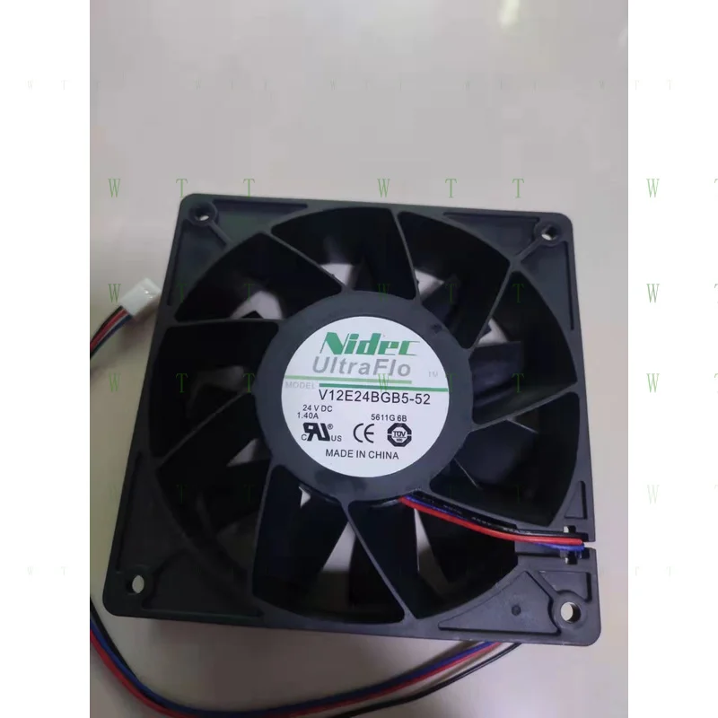 

H 1 PCS For NIDEC Fan V12E24BGB5-52 DC 24V 1.40A 12038 12CM 3 Pin cooling fan