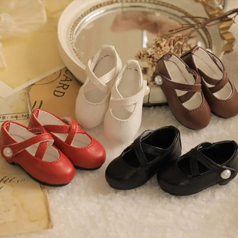 

PU Leather Doll PU Leather Shoes Short Boots Lightweight Miniature Doll Shoes Shoes Doll Mini Dress Up Shoes Body Dolls