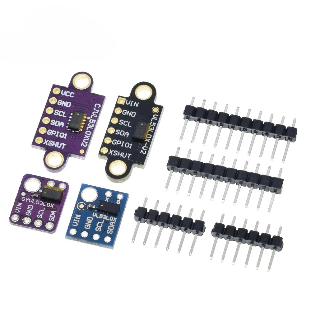 VL53L0X Time-of-Flight (ToF) Laser Ranging Sensor Breakout 940nm GY-VL53L0XV2 Laser Distance Module I2C IIC 3.3V/5V