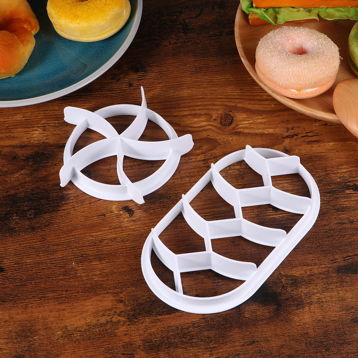 

2 шт. формы для прессования теста, антипригарные, для выпечки тортов, печенья, шоколада, кондитерских изделий, кухонные принадлежности для формовки теста