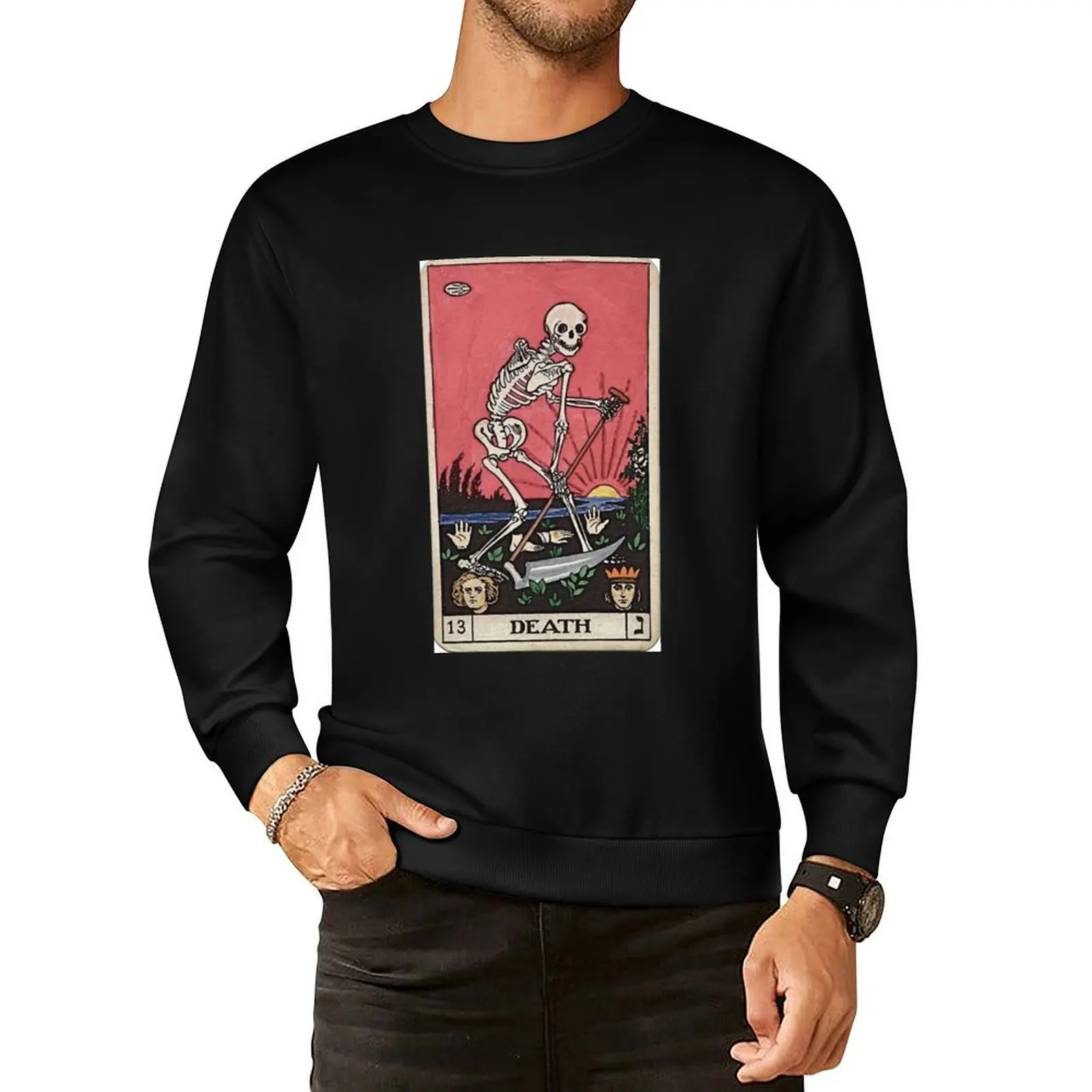 

Death Tarot Pullover Hoodie men's clothing men's clothes male clothes clothes for men sweatshirts