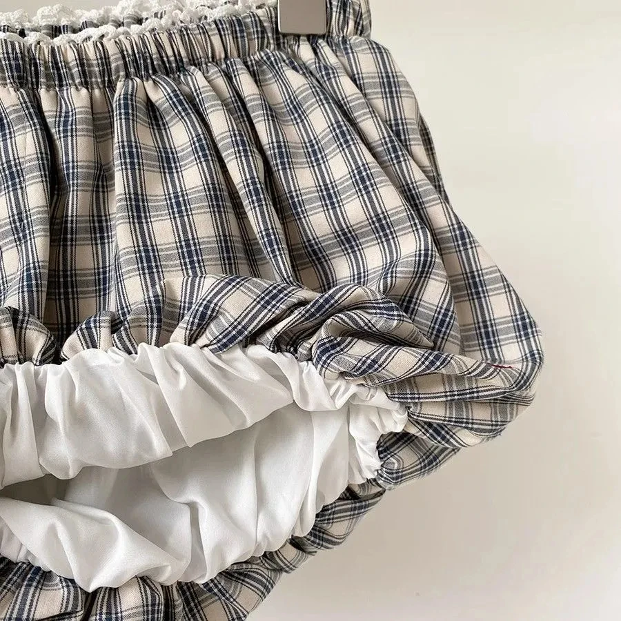 شورت نسائي صيفي لطيف 2025 قيعان جديدة موضة حلوة Y2k سروال فضفاض بخصر مطاطي عتيق بنطلونات Cortos De Mujer 63i895