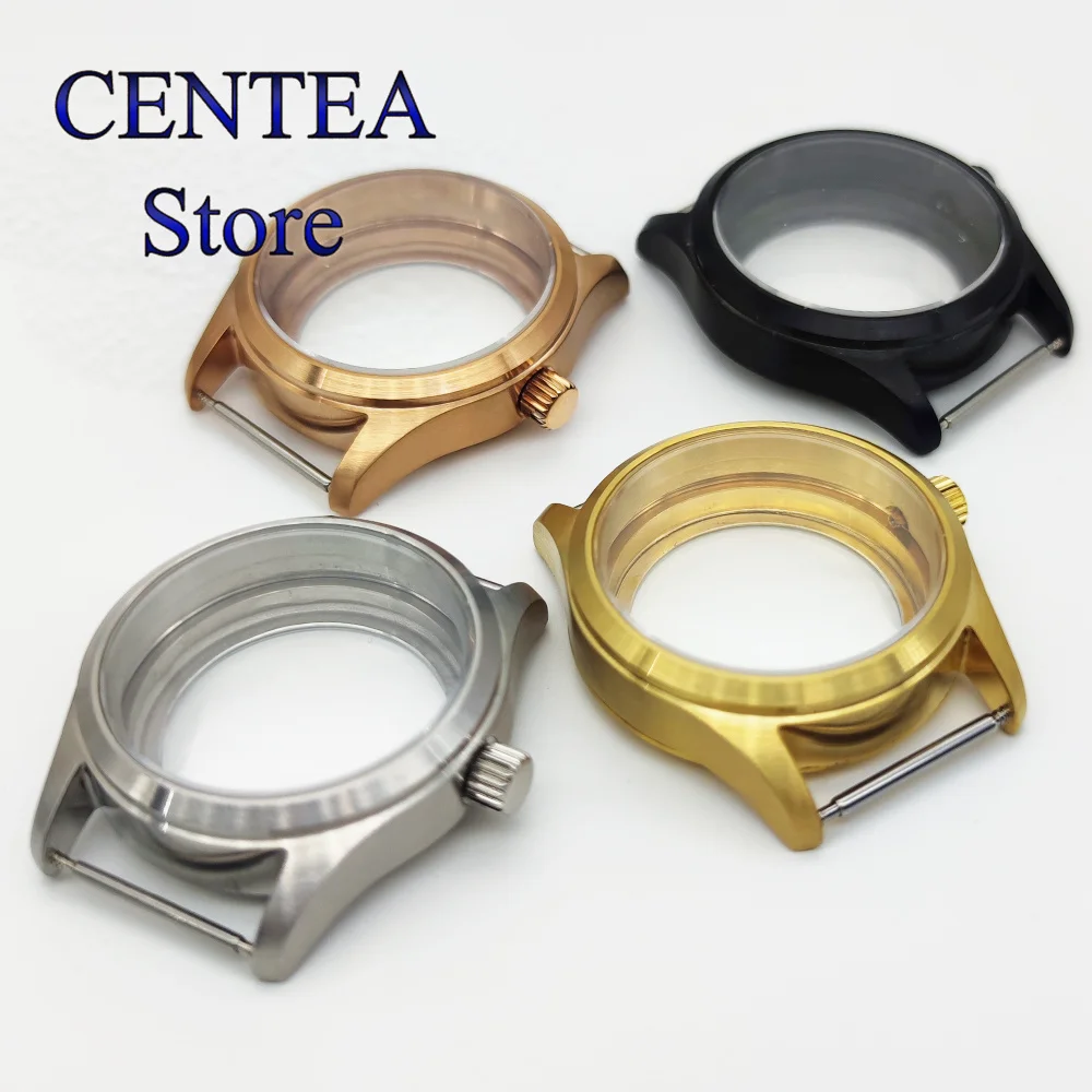 RICHUS 36mm or 39mm Watch Case Silver Black Rose Gold Watch Case Sapphire Glass Case fit NH35 NH34 NH36 ETA2824 PT5000 Movement