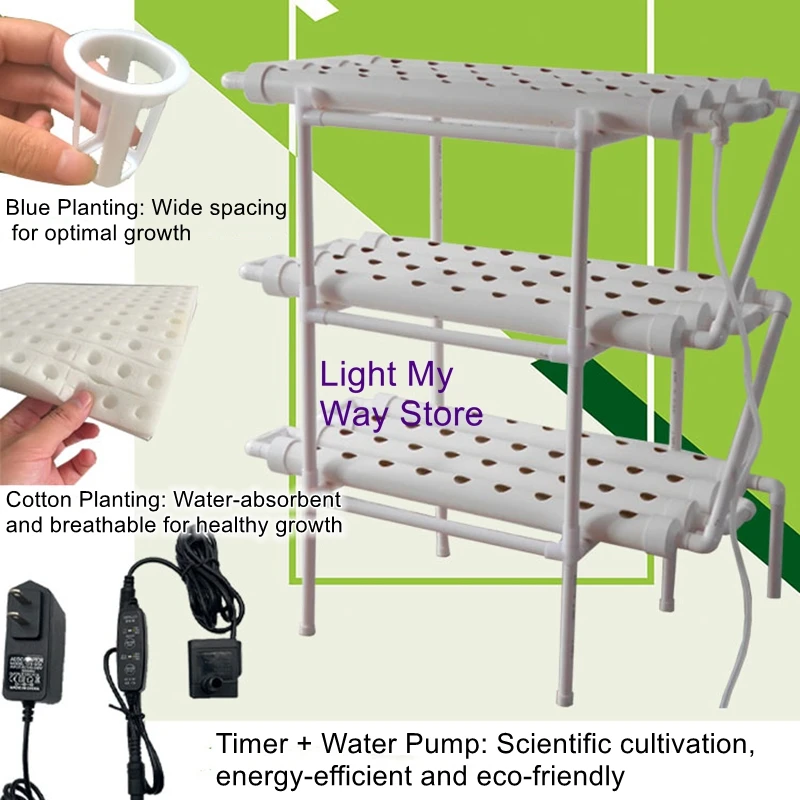 Balcony Pipe-Style Hydroponic Vegetable Grower | Multi-Tier Vertical Gardening Rack | Soilless Cultivation Equipment