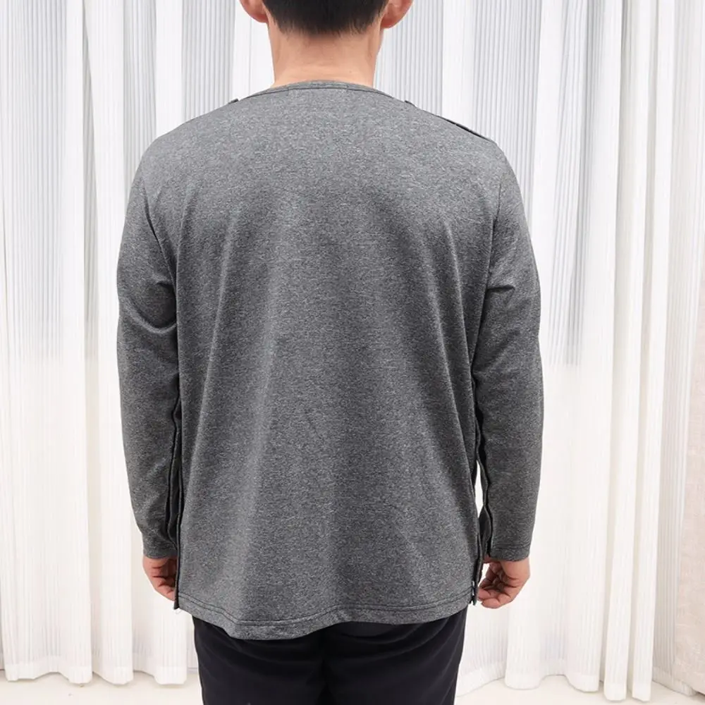 

Convenient Bedridden Elderly Care Clothing Washable Breathable Tear Away Recovery T-Shirt Skin-Friendly Comfortable Wear