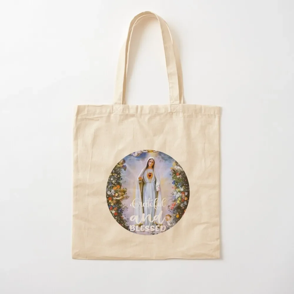 Virgin Mary Immaculate Heart of Mary Mother of God Our Lady Tote Bag Beach bag cute tote bag Shopper handbag