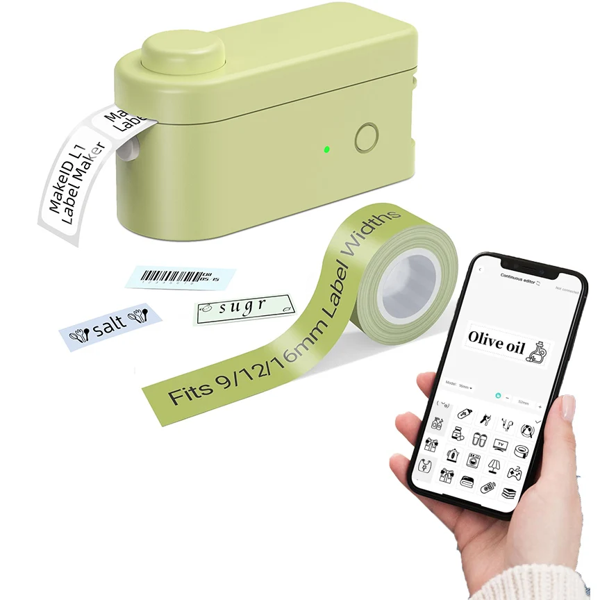 

Label Making Machine Simple Windband Tape Portable Rechargeable Label Making Machine Automatic Cutting DIY Tool Office Supplies