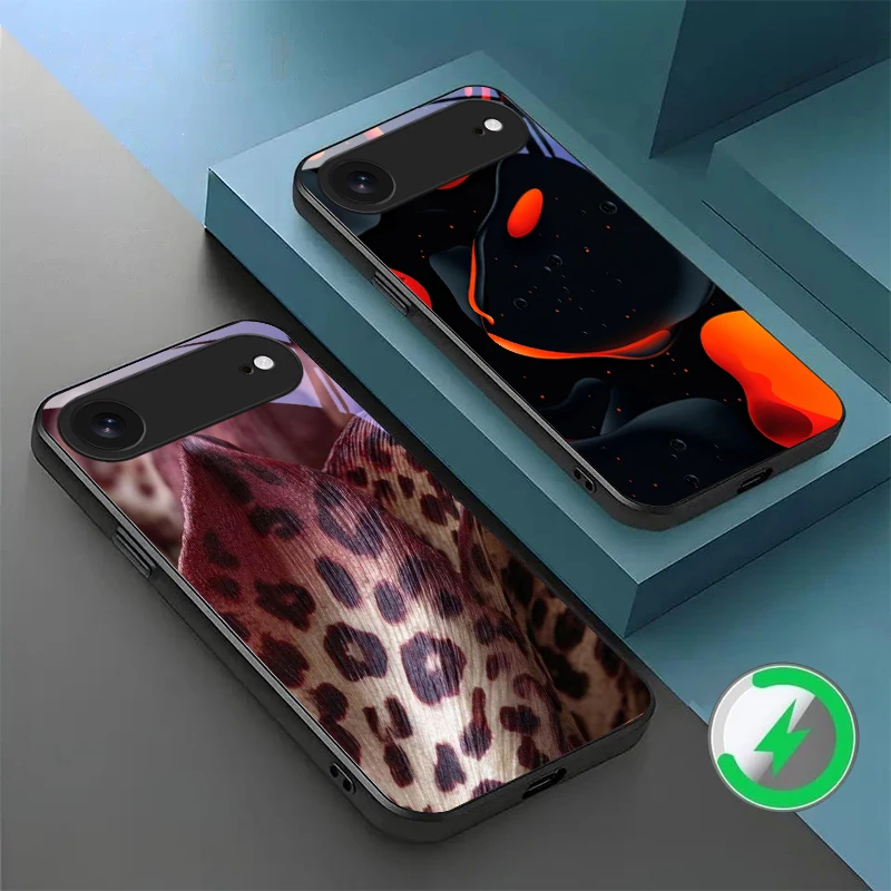 

Alien Purgatory Pattern Suitable For iPhone 17 Pro Max 16E 15 Pro 14 13 Plus 12mini 11 16 Air 17Pro magnetism Glass Phone Case