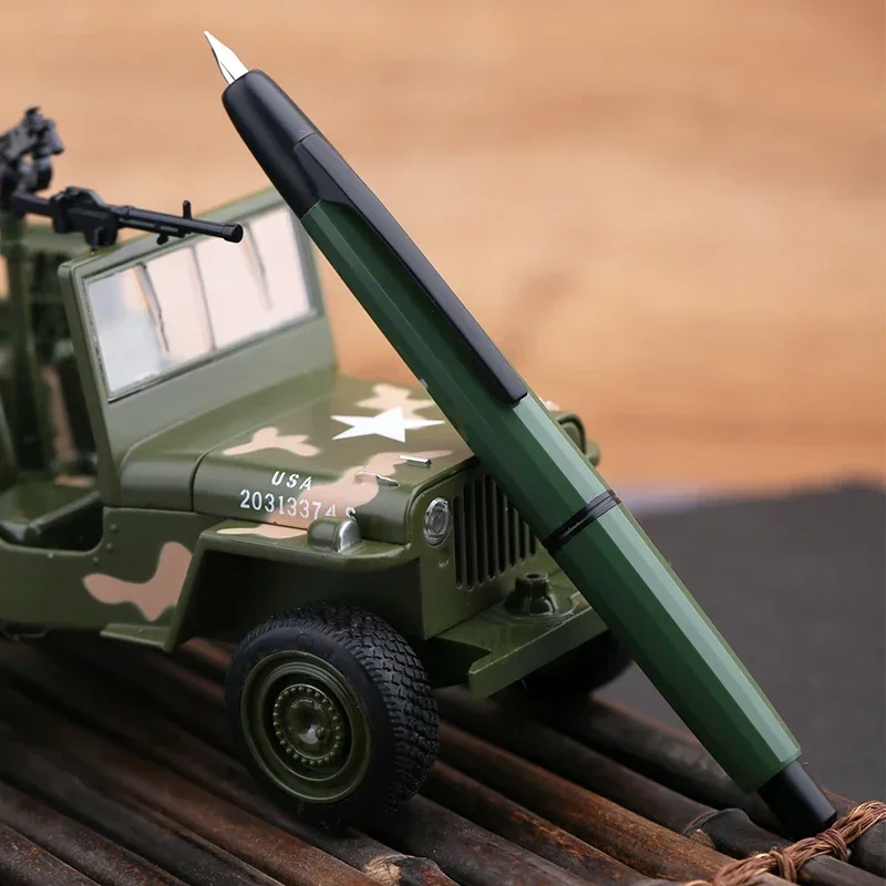 MAJOHN A2 Smooth Capless  Fountain Pen Retractable EF Nib Resin Ink Pen Converter For Office School Supplies Writing Ink Pens