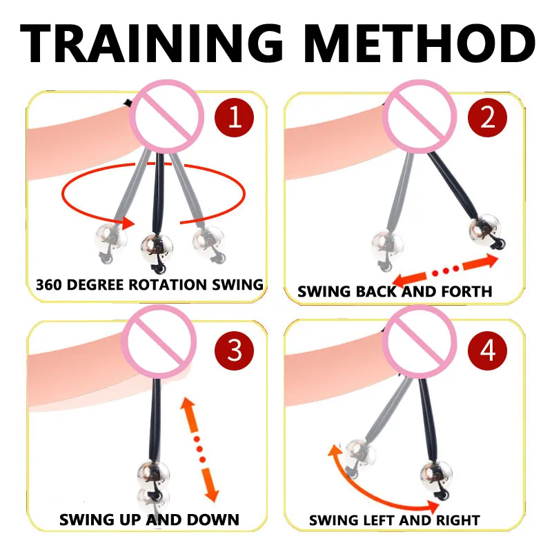 DIY Weight-bearing Cock Ring Drop Ball Penis Heavy Stretcher Penis Erection Enlarger penile training Pendant Sex Toys For Men