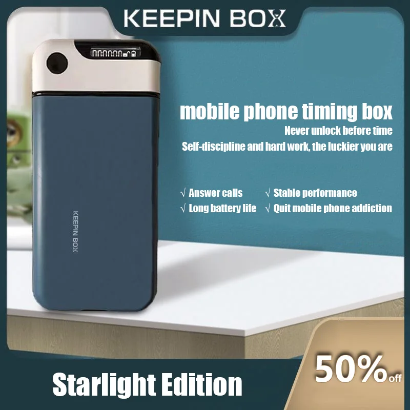 

Universal Keepin Box Phone Timer Lockbox Portable Self-Control Smartphone Locking Case for Students Timing Lock